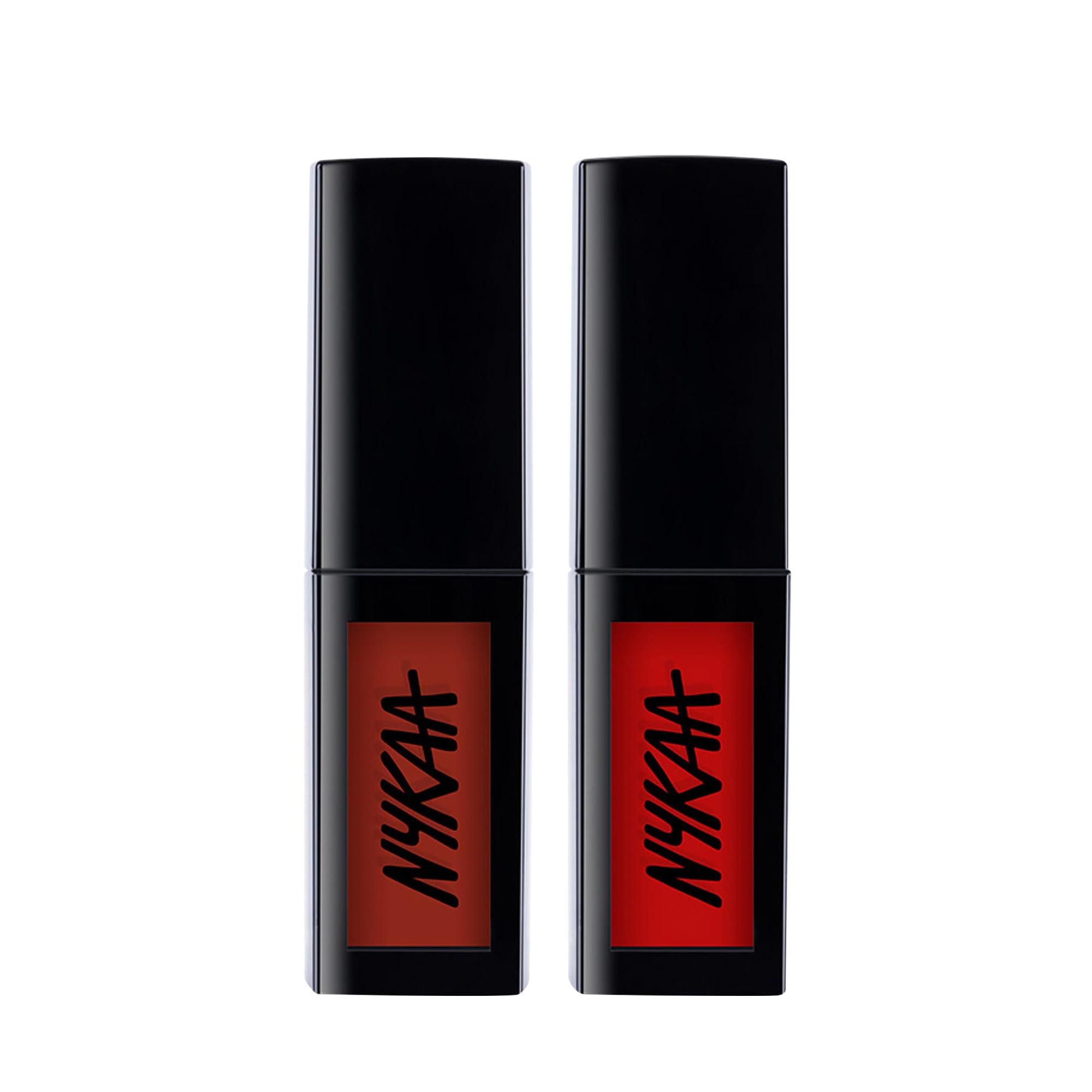 Nykaa Matte To Last ! Liquid Lipstick Collection - Intense Matte Color | Long-Lasting | Lightweight & Comfortable | 24-Hour Freshness | Precise Application (Pack of 3 : Guwa hottie + Mishti + MumTaj)