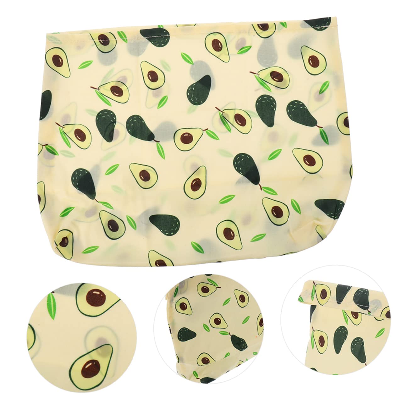 3piezas Bolsas De Almacenamiento De Alimentos De Cera De Abeja Reutilizables Envolturas De Algodón Biodegradables para Frutas Verduras y Snacks Certificadas por