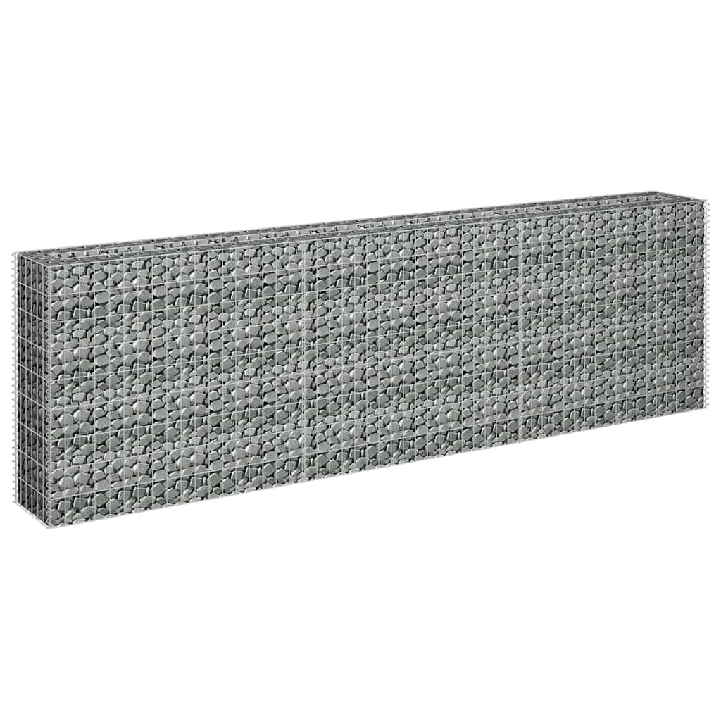 vidaXL Gabbione per Fioriera Gabbia Rete per Aiuola Accessori Arredo da Giardino Giardinaggio Orto Rialzato in Acciaio Zincato 270x30x90cm