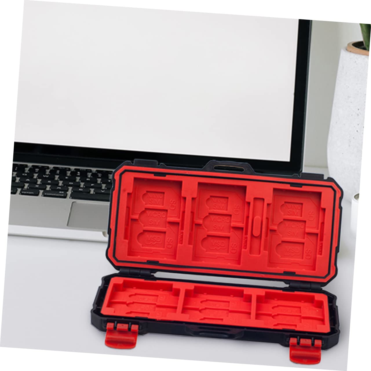 VILLCASE 1Pc Professional Memory Cards Case with Storage Slots Carrying Case for Holder Durable Data Container for Personal Professional Use