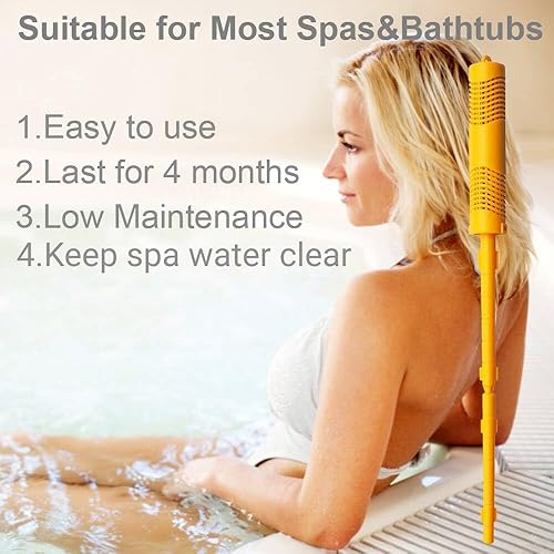 Miniatura 3 de Palito mineral de spa, palitos minerales de spa para cartucho de bañera de hidromasaje con 4 meses de vida útil universal para piscina y bañera de