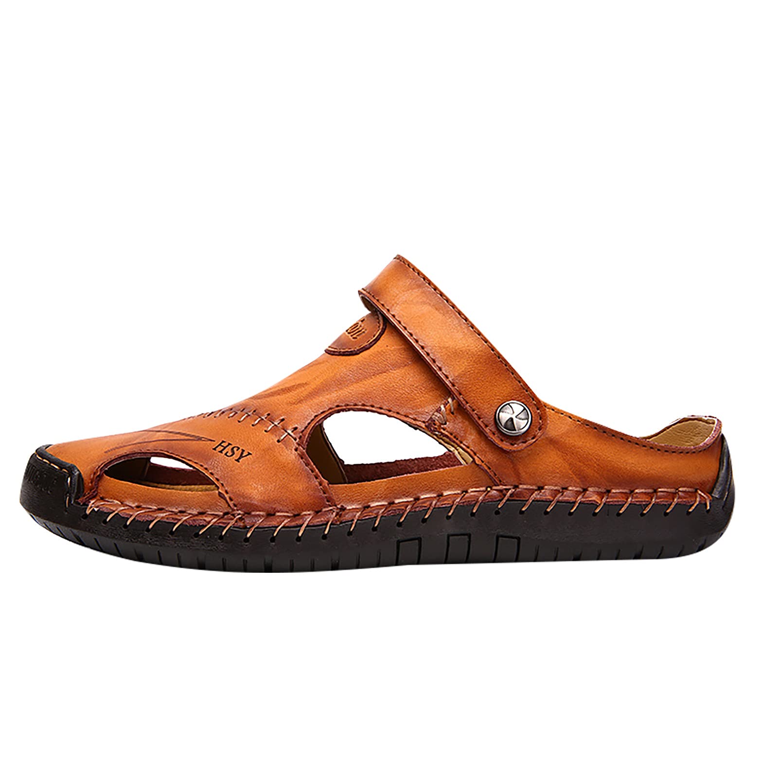 Generisch Sandaletten Damen Flach Elegant Freizeitschuhe mit Fußgewölbeunterstützung Slip-On-Strandschuhe Luftig Offener Zehenbereich Strandsandalen Sandalen mit keilabsatz Sandaletten