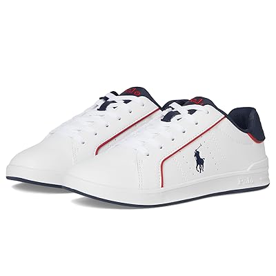 Polo Ralph Lauren Kids Heritage Court III (Big Kid) Kids Shoes White/Navy