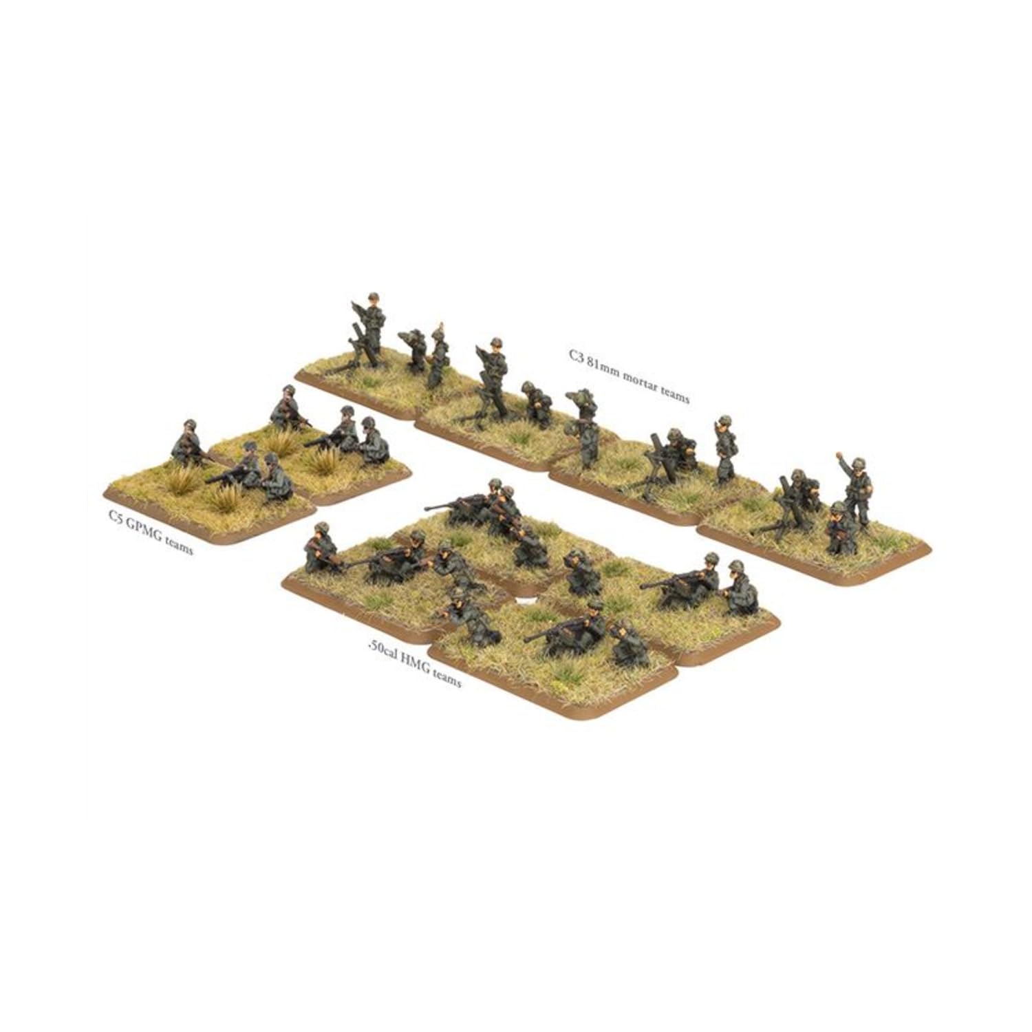 Team Yankee: Canadian Airborne Weapons Group - 24 Units, 10 Squads, Unpainted, Unassembled - TABLETOP_GAME - Miniature Wargame - Age 16+