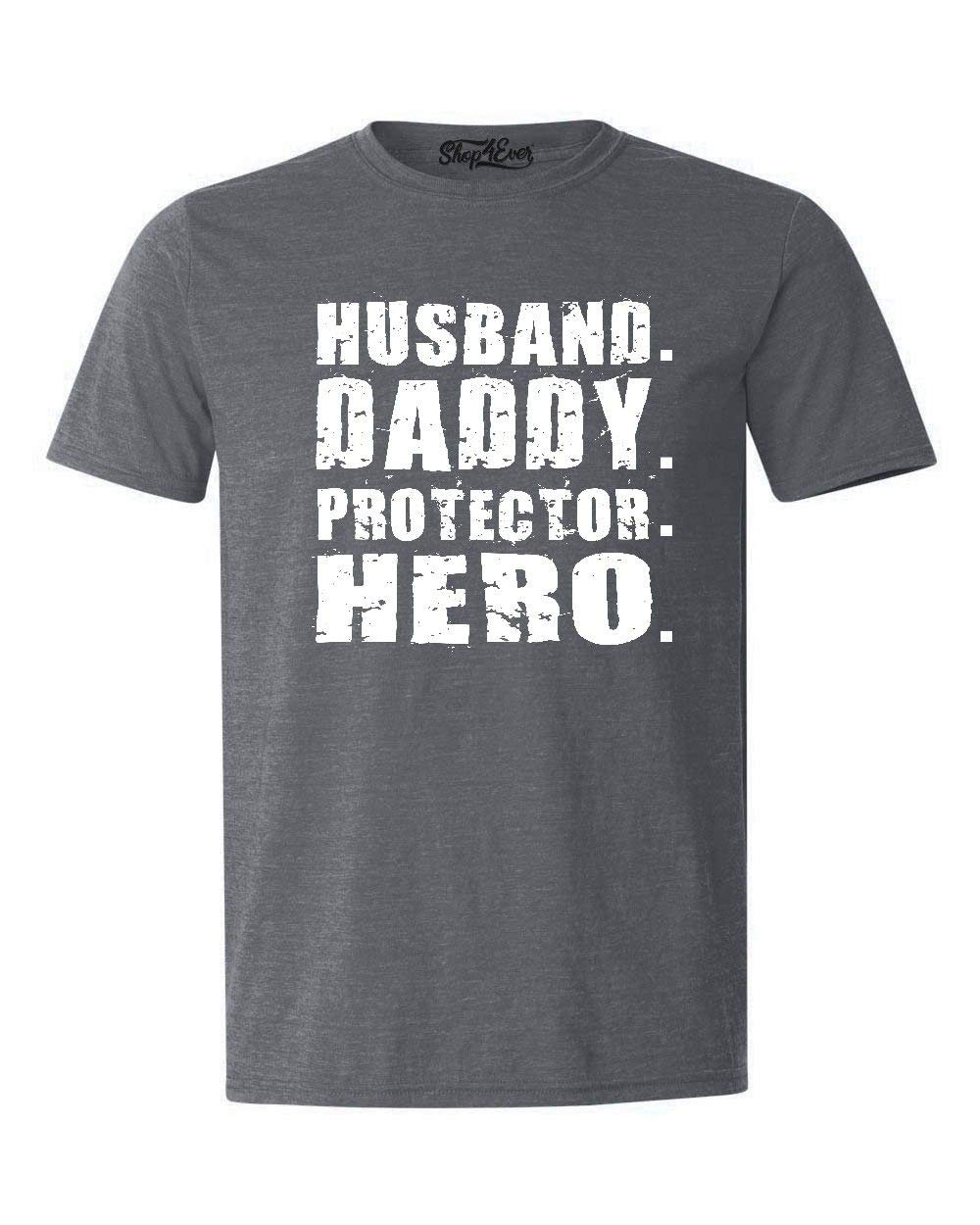 shop4ever Ehemann Daddy Protektor Hero T-Shirt - Grau - XX-Large