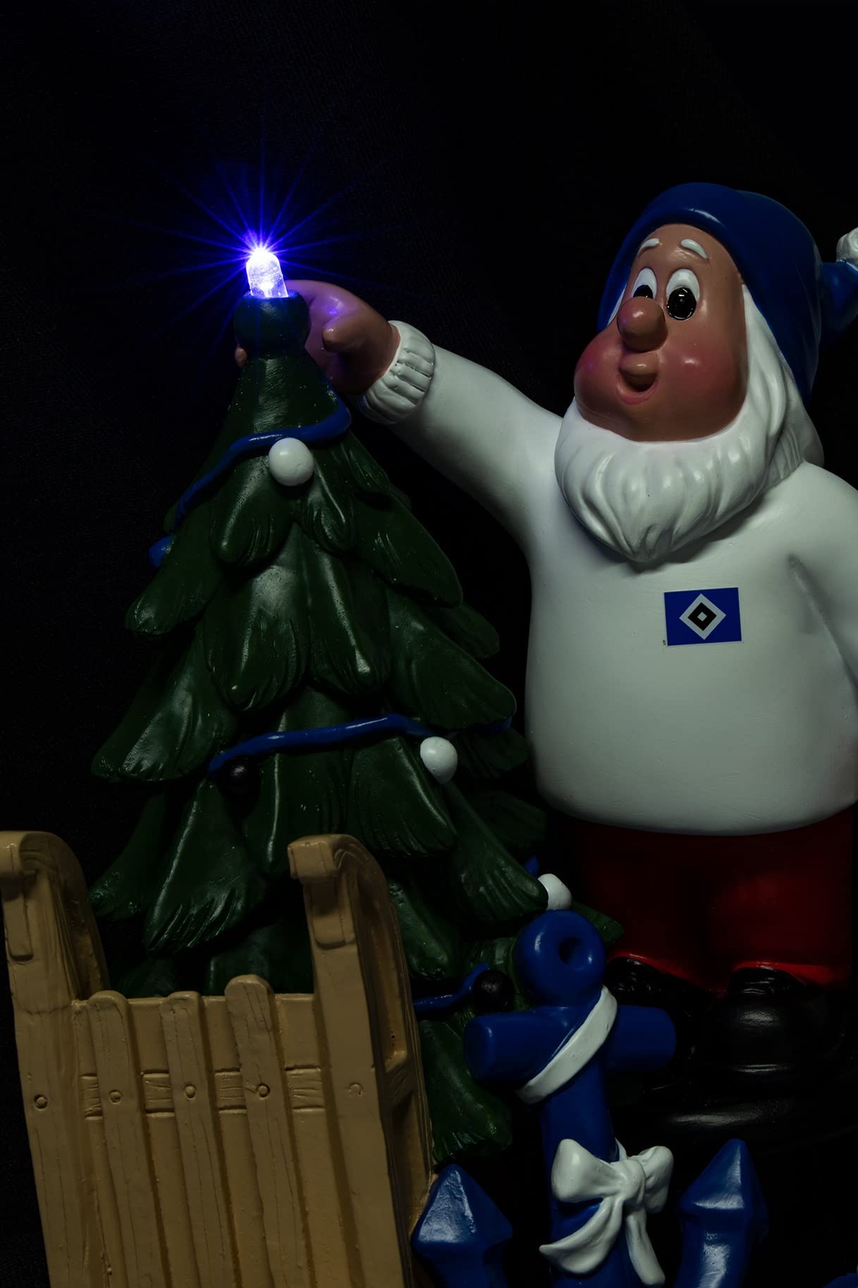 Hamburger SV Weihnachtsrauten 4er Set - HSV Weihnachtsbaum Deko Aus Kunststoff