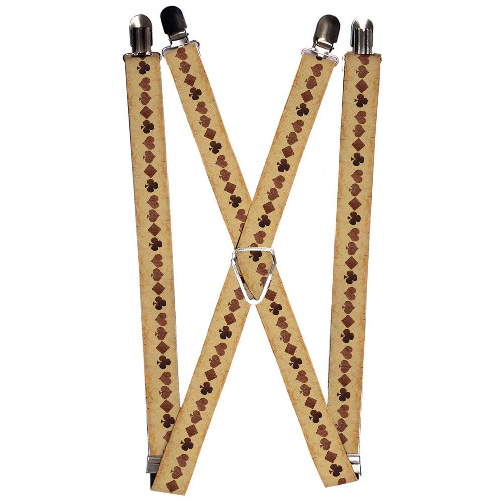 Buckle-Down Men's Suspender-Casino, Multicolor, One Size