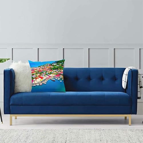 Miniatura 2 de KXR-2696 - Funda de cojín decorativa para sofá, silla, cama, automóvil, sala de estar, dormitorio, oficina, 18 x 18 pulgadas