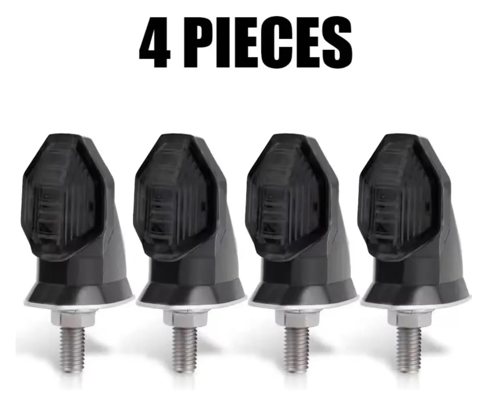 Indicatore di direzione Moto per Vario150 per RS150R Moto Indicatore di Direzione Lampada Freno 12V 8mm(4pcs Black)