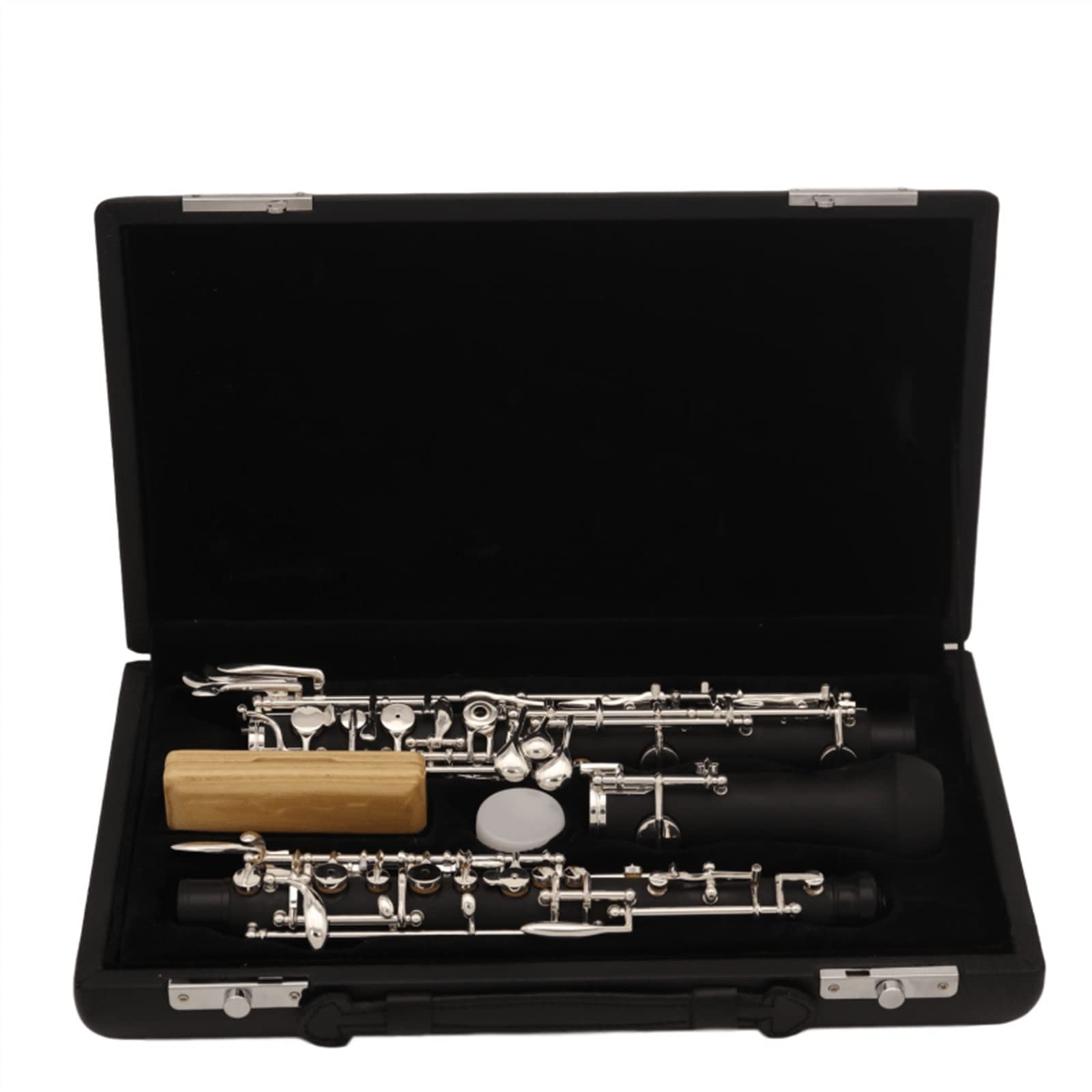 Oboe in Legno Composito Placcato in Argento C Key Stile Semiautomatico con Una Speciale Custodia per Strumenti Oboe per Principianti