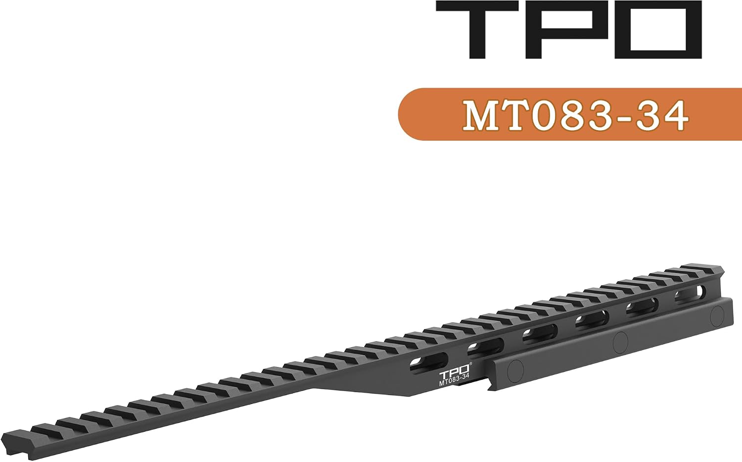 Optics Riser Picatinny Rail Riser for Optics or Red Dot Riser Mount 0.5“/0.83"/1" Height 11.5“ Length 34-Slots