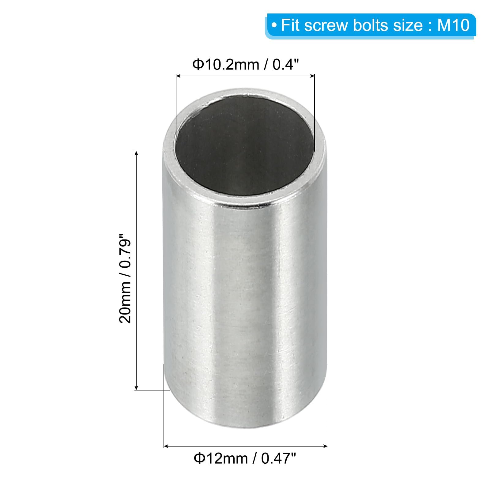 Unifizz M10 Stainless Steel Spacers - Image 2