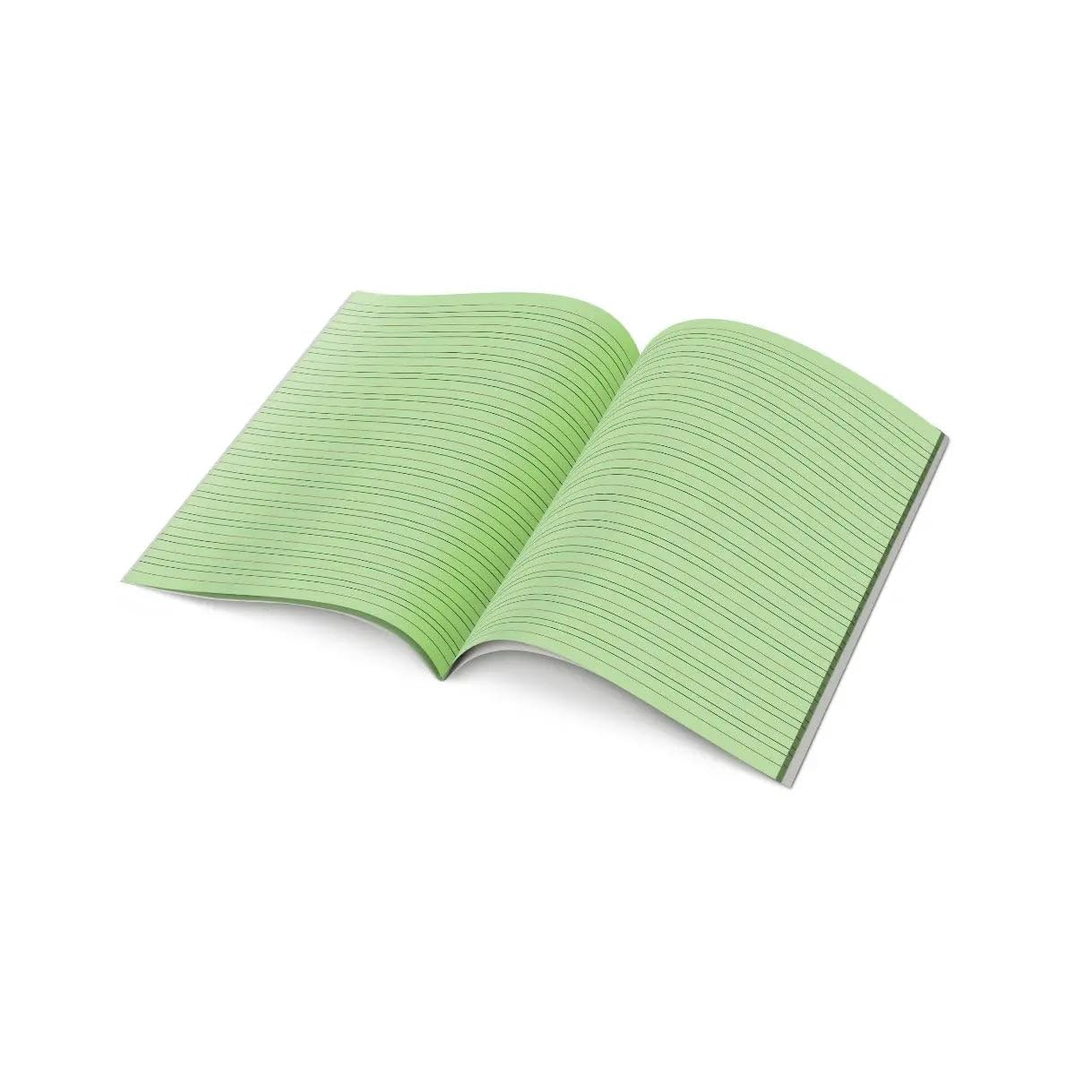 Tinted Paper Handwriting Exercise Book - 9"x7" Green / Single Book