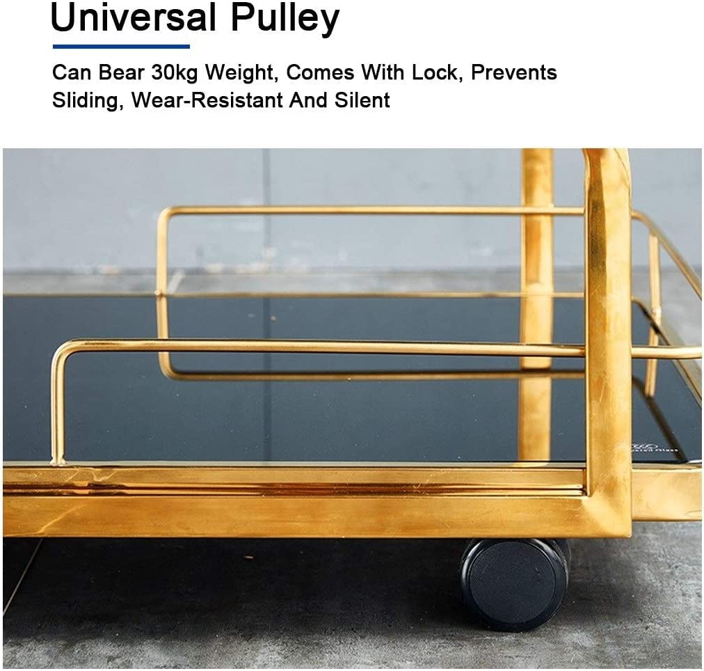 Carrello di servizio – Carrello da catering a 3 livelli in acciaio inox per un servizio efficiente in hotel, ristoranti e case di cura – soluzione elegante per la pulizia della cucina