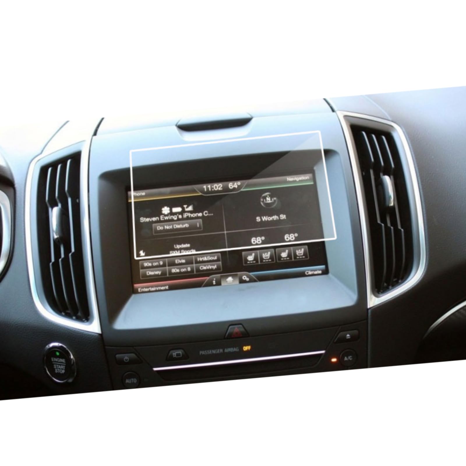 Protecteur d'écran de navigation Ford Edge SE SEL St 2015 2016 2017 2018 2019 - 6