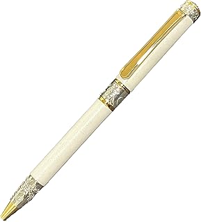 Generic Wedding Theme Ballpoint Pen - Bride and Groom Design with Wedding Bell Tip, Pink or Pearl - 2pk (pearl)