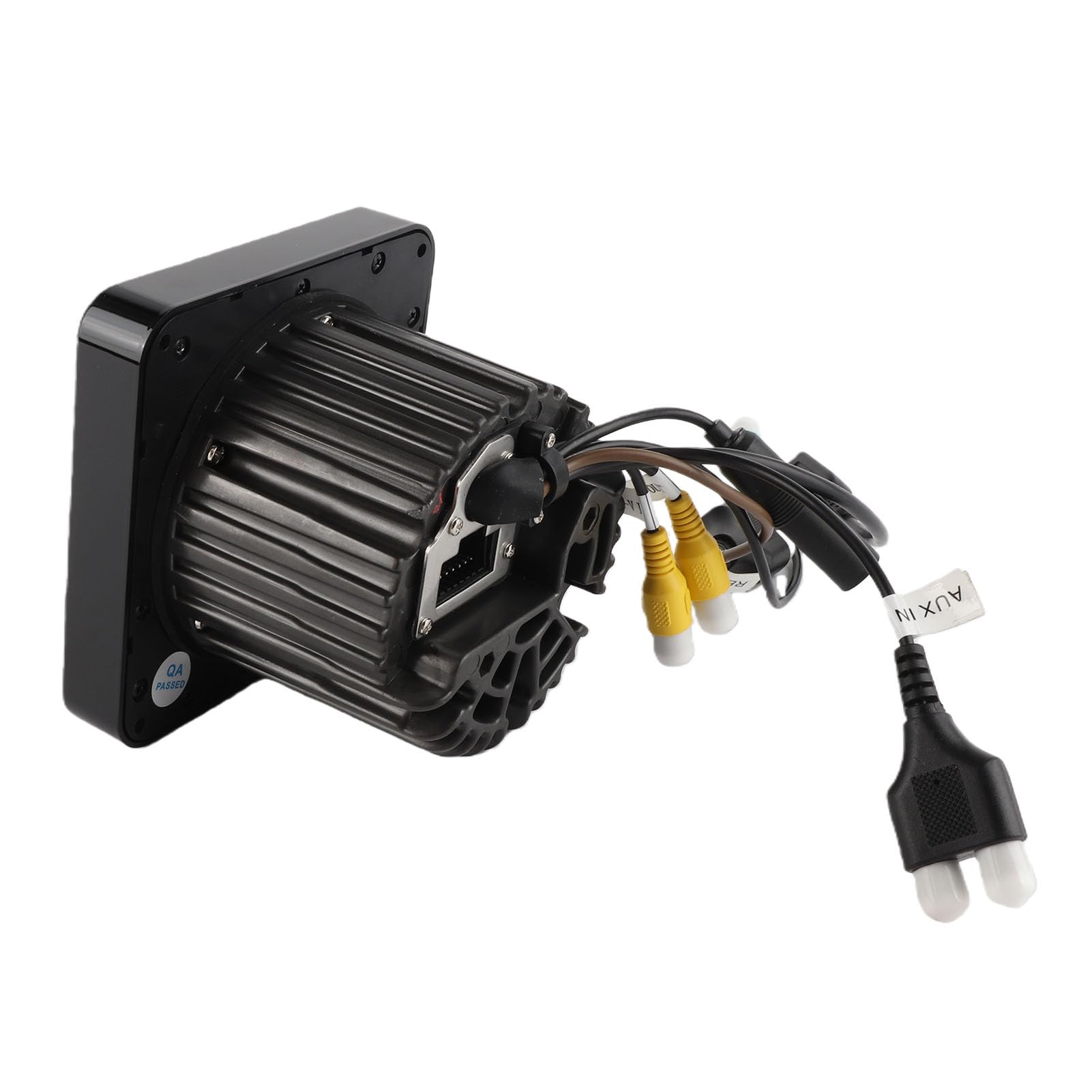 IPX6 wasserdichte Marine-Stereoanlage mit 4-Zoll-Display | Bluetooth, Integrierter Verstärker, USB, MP5-Player, FM/AM-Radio für Boote, Fahrzeuge, Gabelstapler