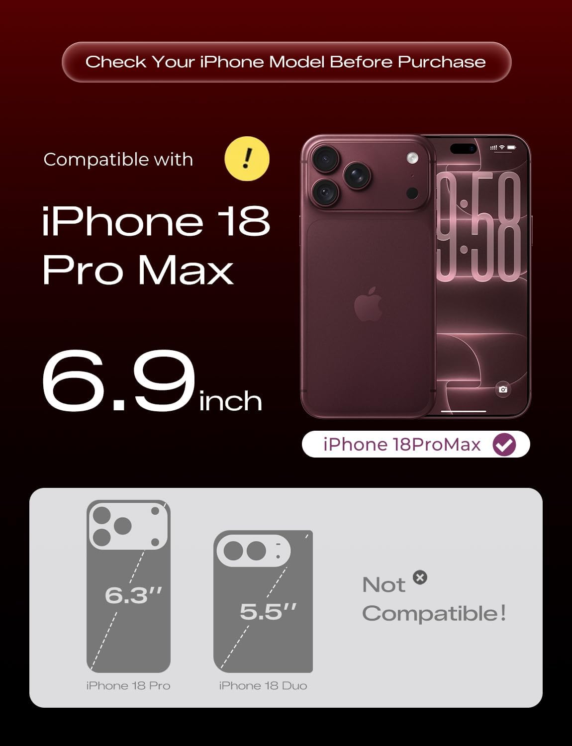 MAGIC JOHN for iPhone 18 Pro Max Screen Protector Easy Installation