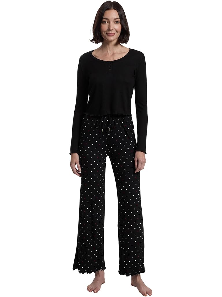 Black HONEYDEW Too Sweet Lounge Set