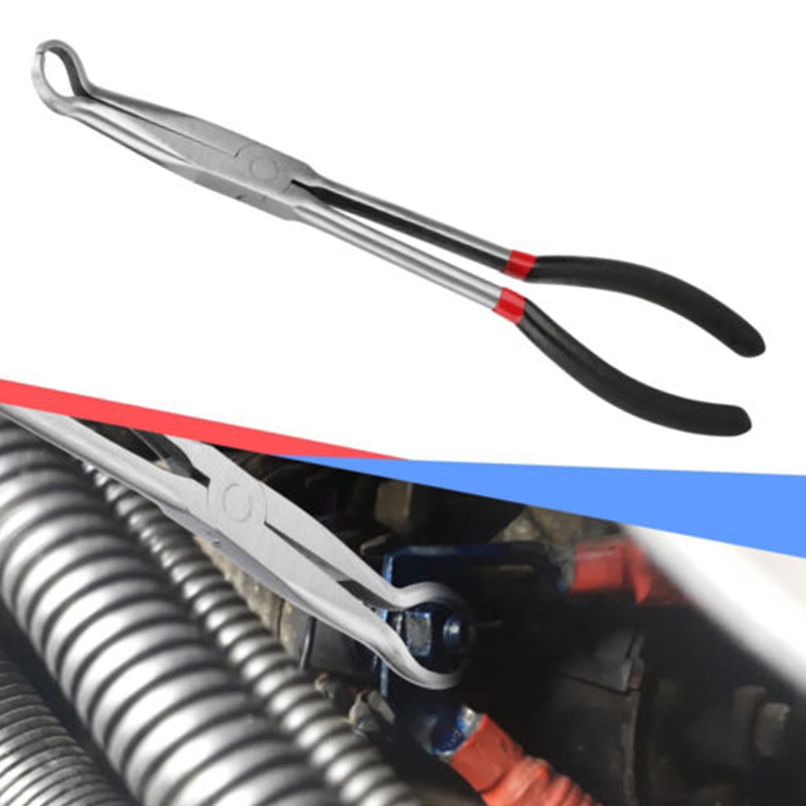 MUKCHAP Lot De 3 Pinces à Long Manche Dentelé, Pour Retirer Les Bottes De Bougie D'allumage Décalées De 3/8", "1/2", "3/4" De Diamètre