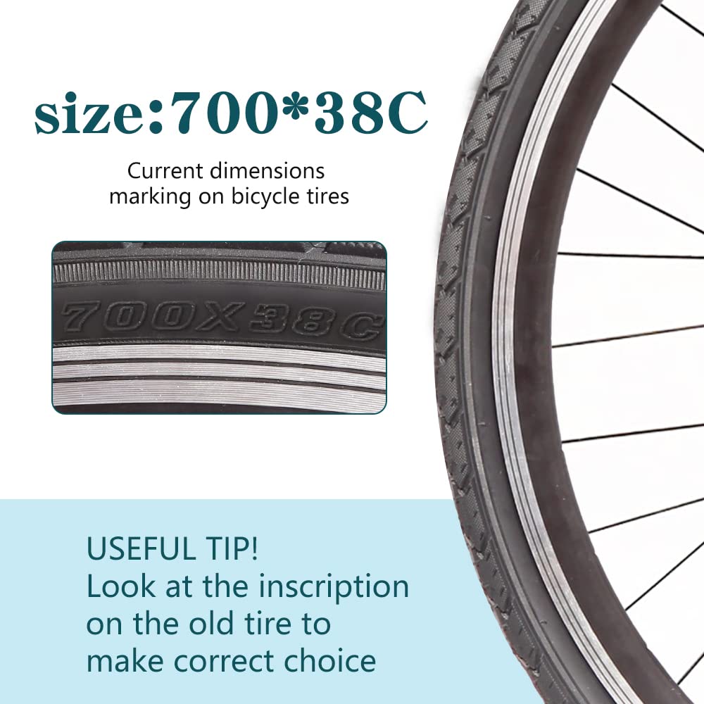 700x38c Bike Tire Ultraverse Bike Inner Tube For 700x23-25c, 28