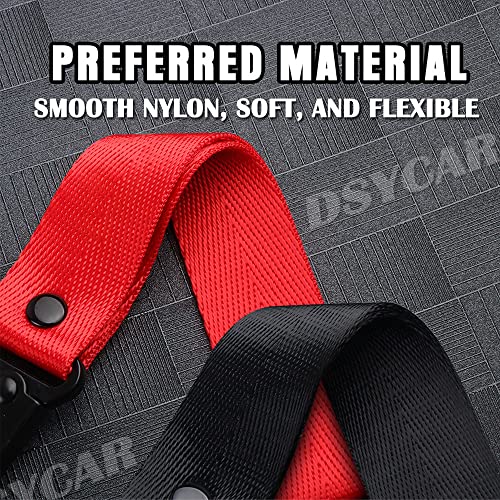 Dsycar Red Car Motorcycle Keychain Tag With 3 Key Rings - Key Tags Unique Wristlet Strap For Key, Hand Wrist Lanyard Key Chain Holder For Men Women #TOP2