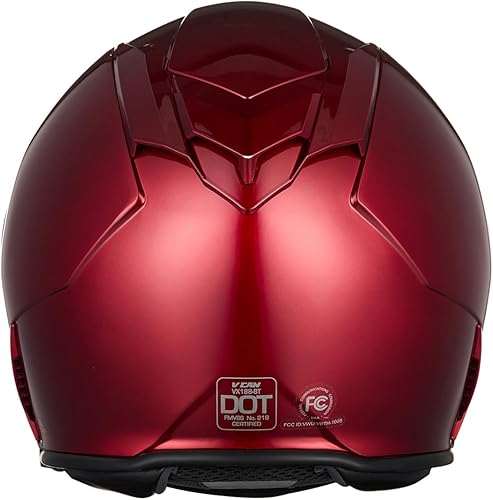 Miniatura 4 de VCAN - Casco integral de motocicleta con Bluetooth integrado, cara completa con doble visera