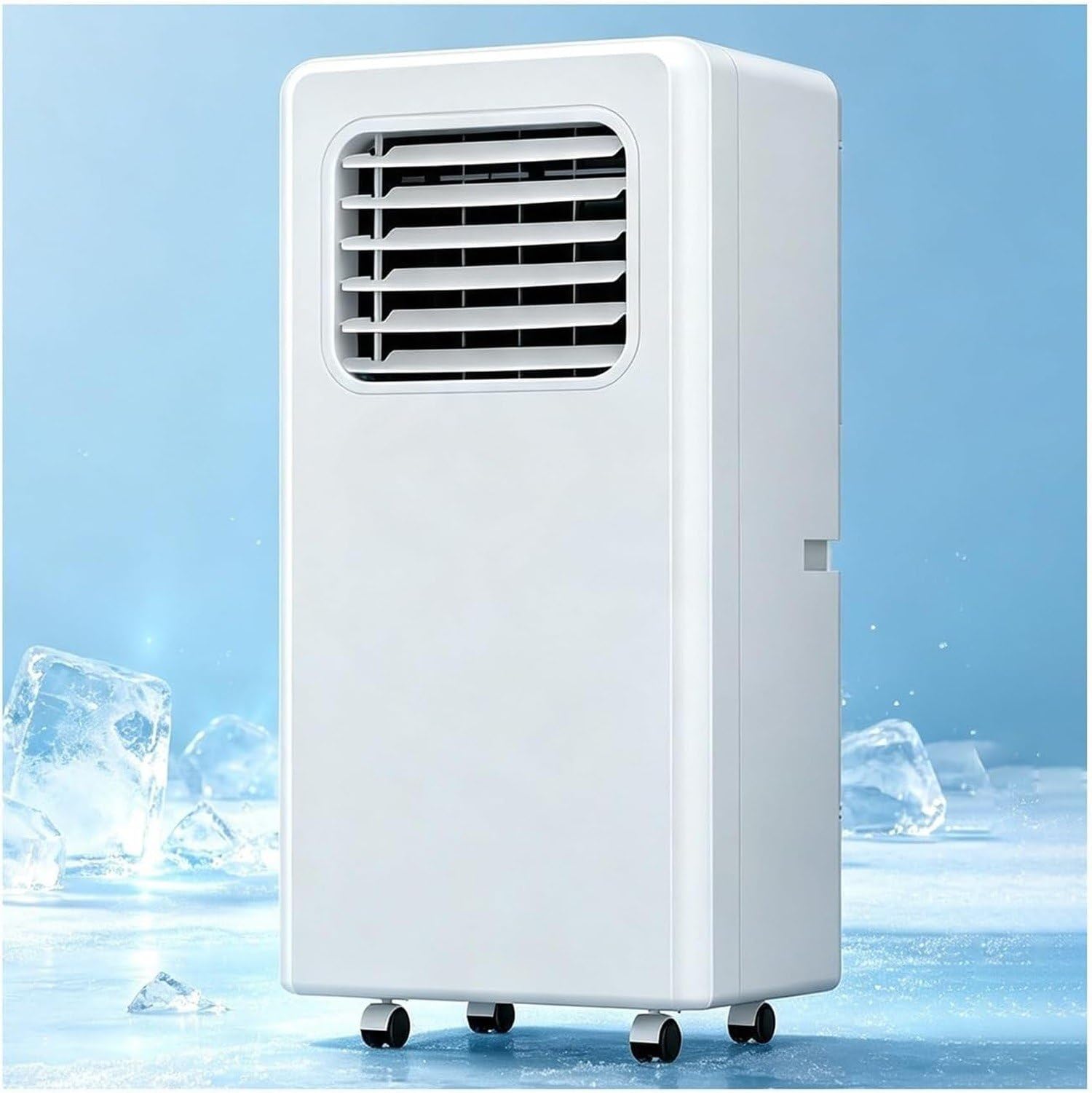 Condizionatore Portatile, Deumidificatore e Ventilatore 3-in-1 per Locali Fino a 32mq, Raffredda, 24H Timer, Telecomando e Kit di Installazione, unità AC Silenz