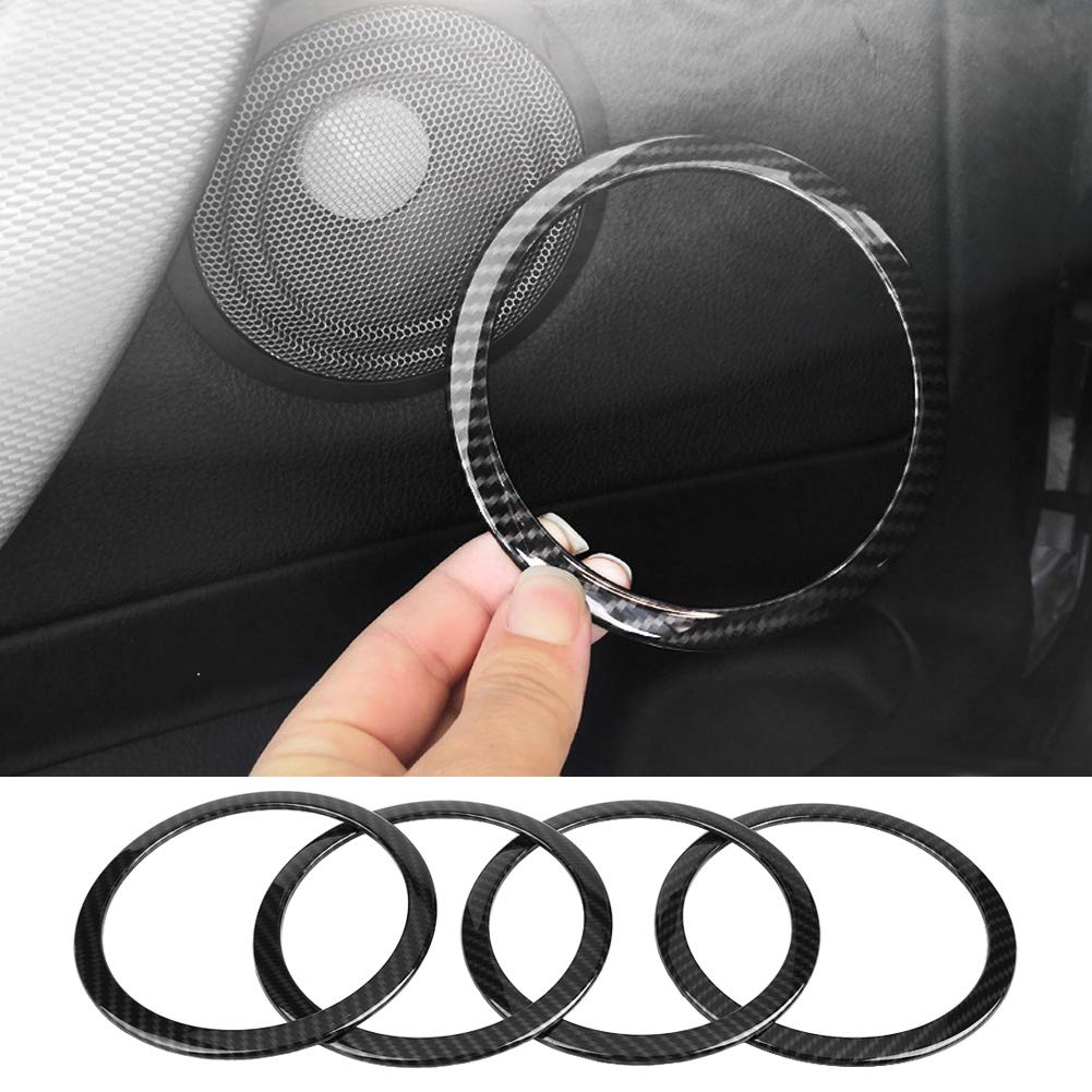 4Pcs Speaker Trim rings Speaker Grill Trim Speaker Bezel rings Speaker Mounting rings Speaker Spacer rings Speaker Decorative rings Trim Cover for 3 Series F30 GT F34 13-18