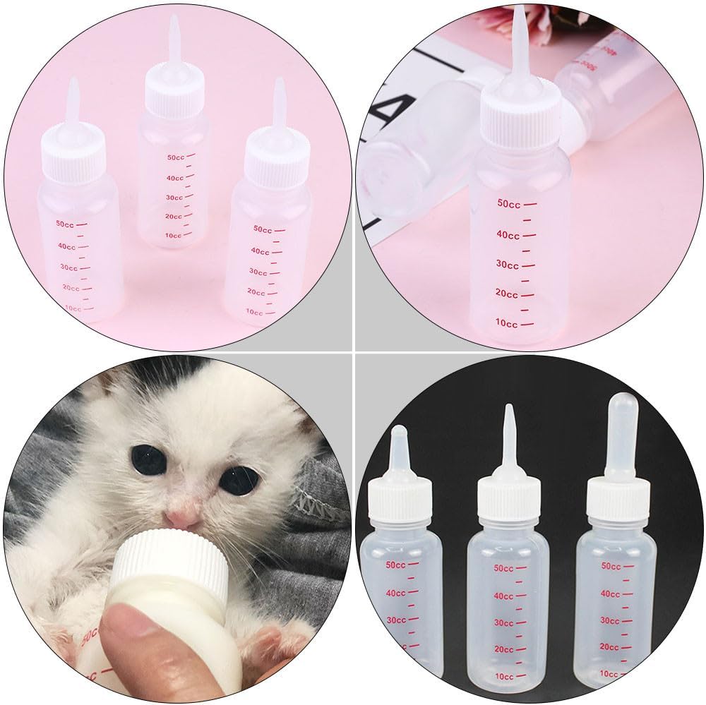 UPKOCH 8pcs Small Bottles Silicone Pet Feeding Nursing Bottles for Cats Dogs Indoor Use Pet Accessories