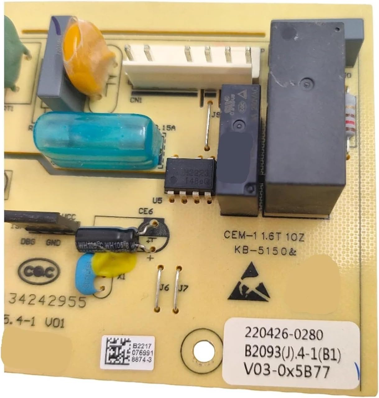 for Refrigerator Power Board BCD-2020WECX Control Board B2093 (J). 4-1 (B1) Motherboard, Accessories