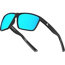 SIPLION Polarized Sunglasses Men Driving UV400 Protection Lightweight Square Sun glasses TR90 frame for Travel Hiking