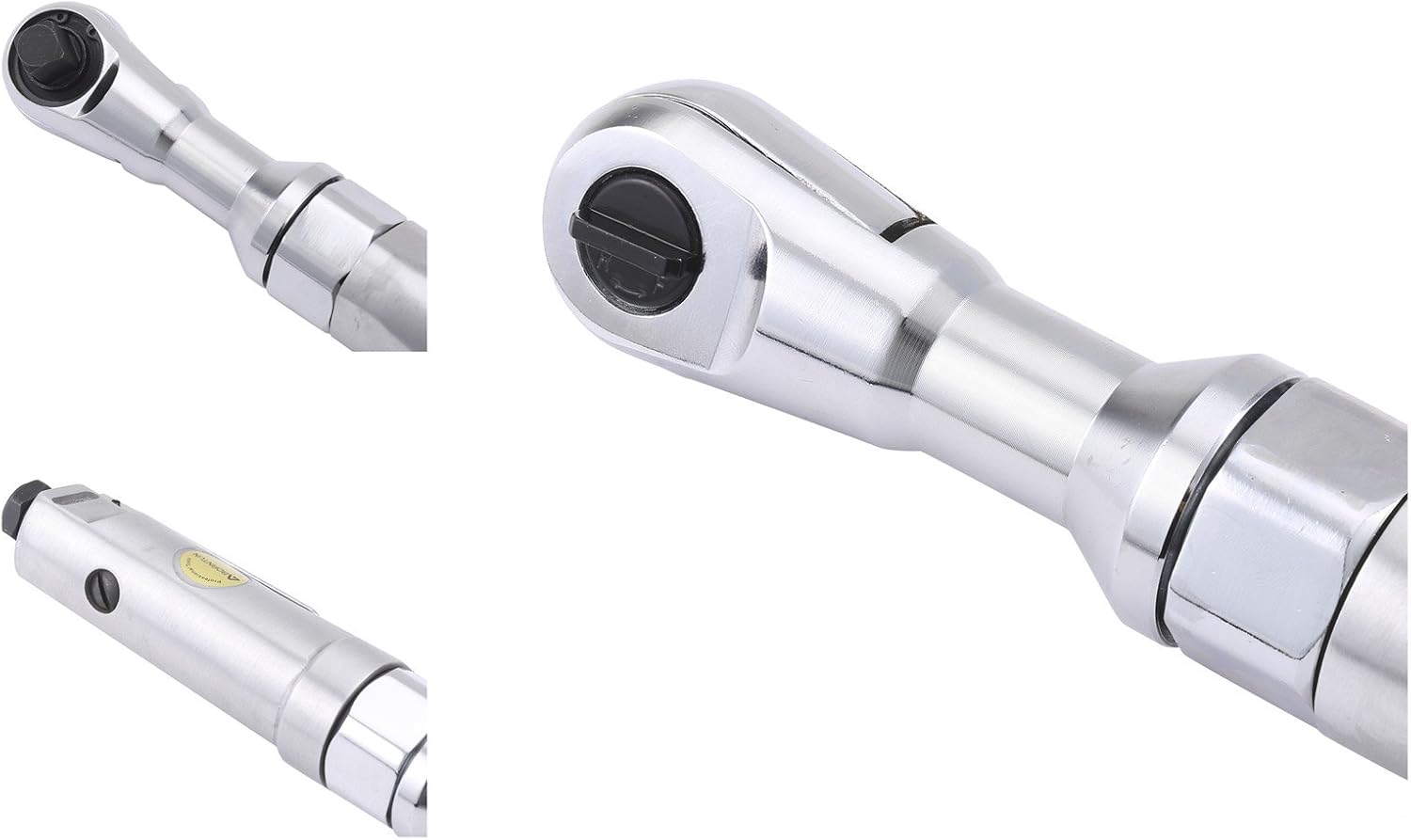 Air Ratchet Wrench 1/2 Inch Pneumatic Air Wrench Drive Impact Spanner Heavy Duty Torque Drive (chrome)