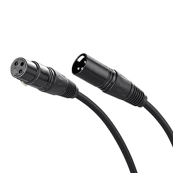 XLR Microphone Cable Male to Female, Professional Balanced Mixer Line XLR to XLR Mic Cord for Microphone Speakers Mixer, Recording Studio, Podcast and Pro Devices- 3.3ft