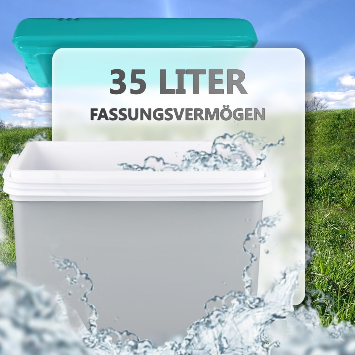 Kühlbox Isolierbox Kühltasche Camping Thermobox Isoliertasche Grau