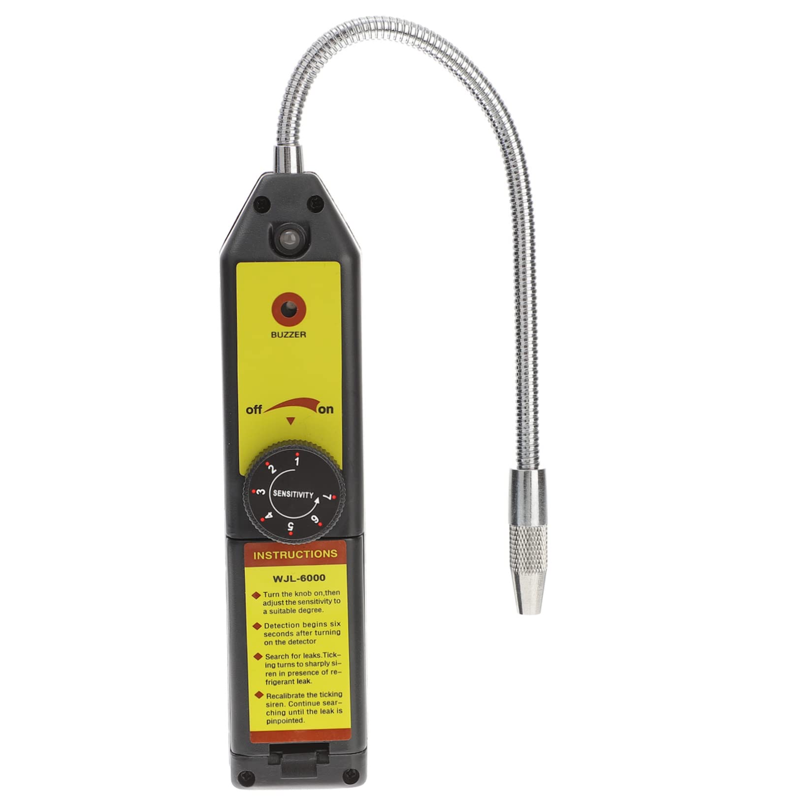 Rilevatore Gas Metano Wifi, Rilevatore di Perdite Refrigerante per Hvac, Sensibilità Regolabile, Sonda 20cm, Abs, Allarme Rapido per Casa