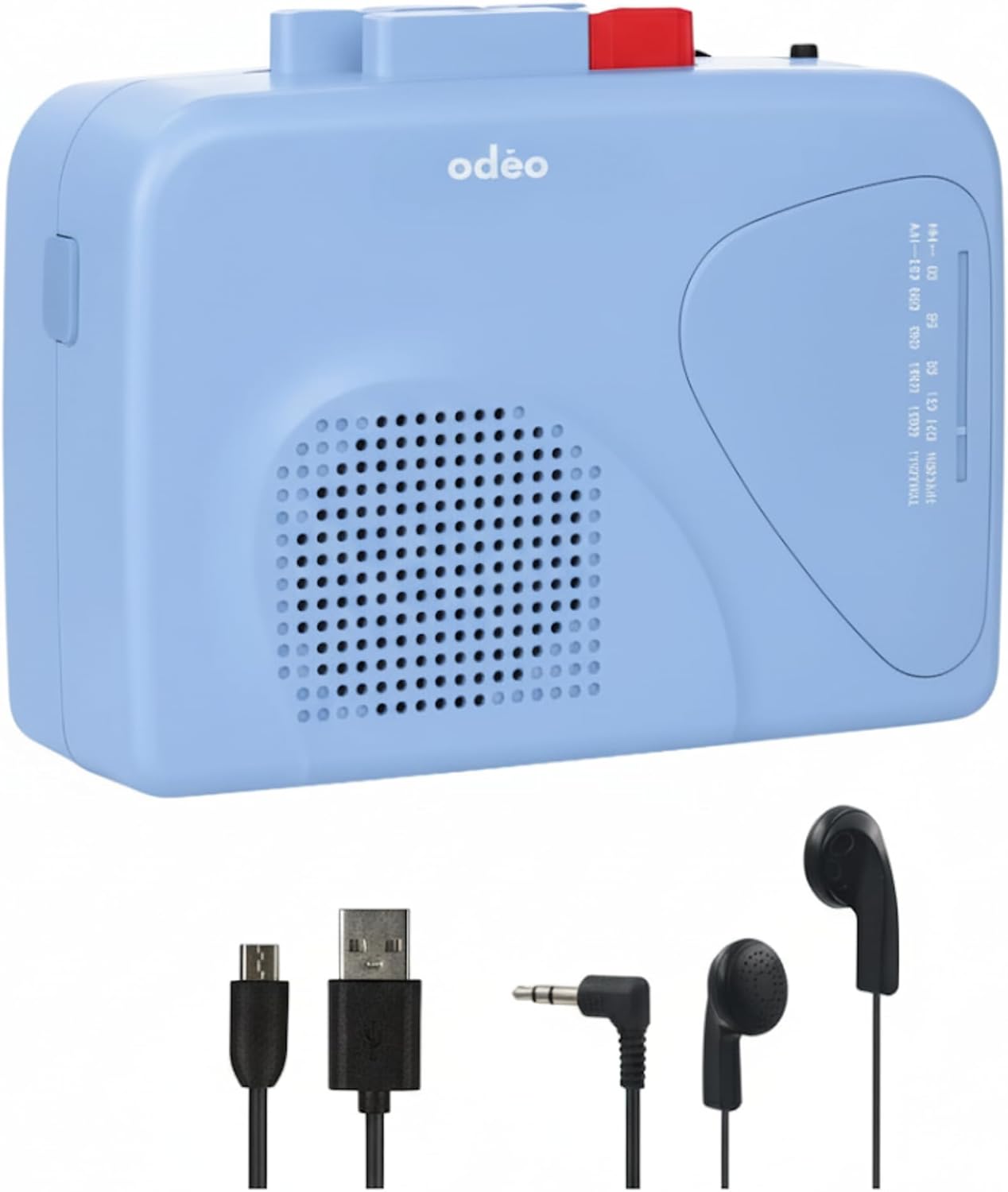 Cassette Tape Player | Portable Battery Operated | Radios Portable AM FM with Built-in Speaker, Tape Voice Recorder, VAS, Aux In Port | Includes Wired Earbuds for Music and Travel