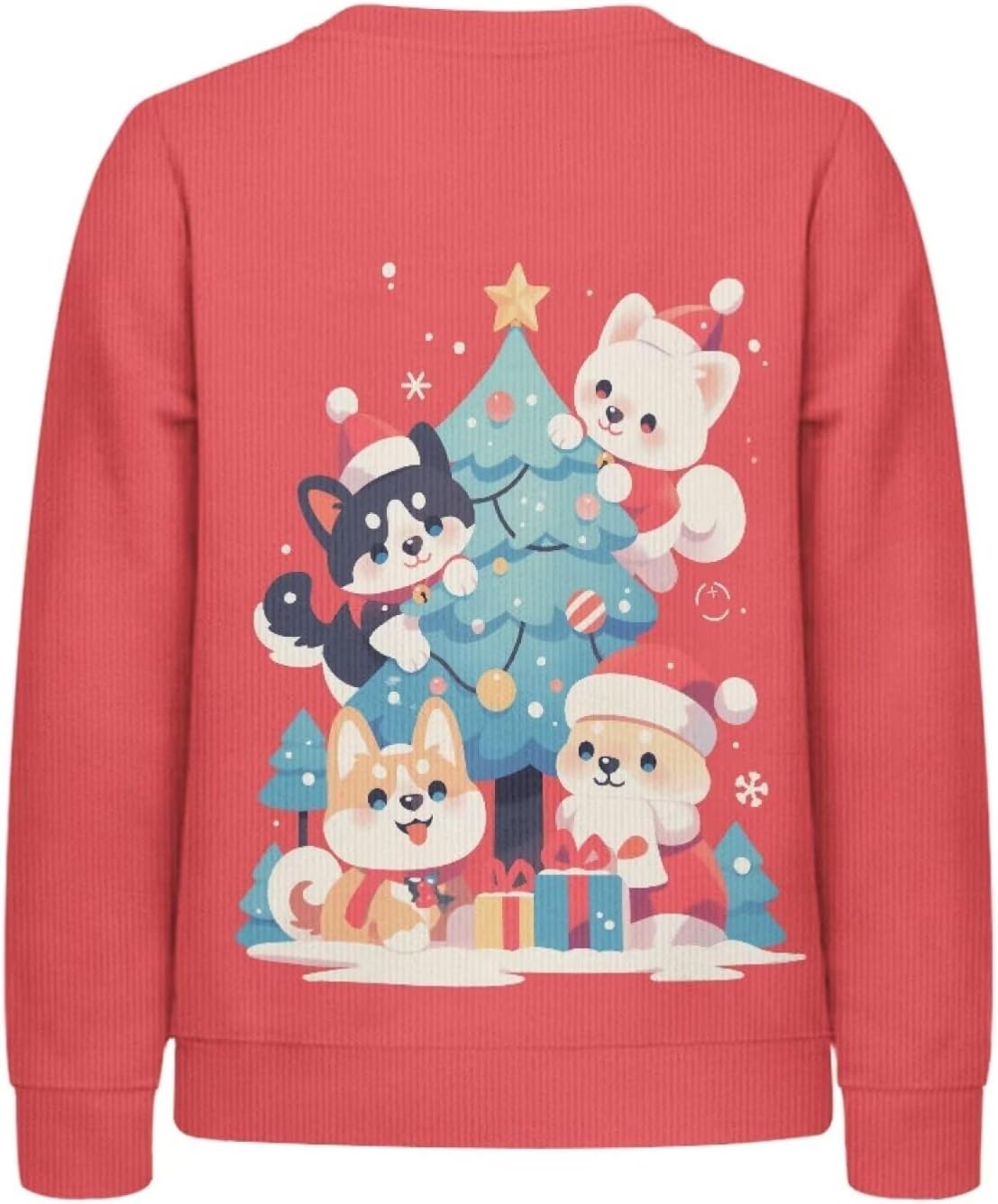 Christmas Girl Sweater 2024 Trendy Pullover Tops Relaxed Simple Fit Pullover Boy Sweatshirt Easy to Put on Take Off