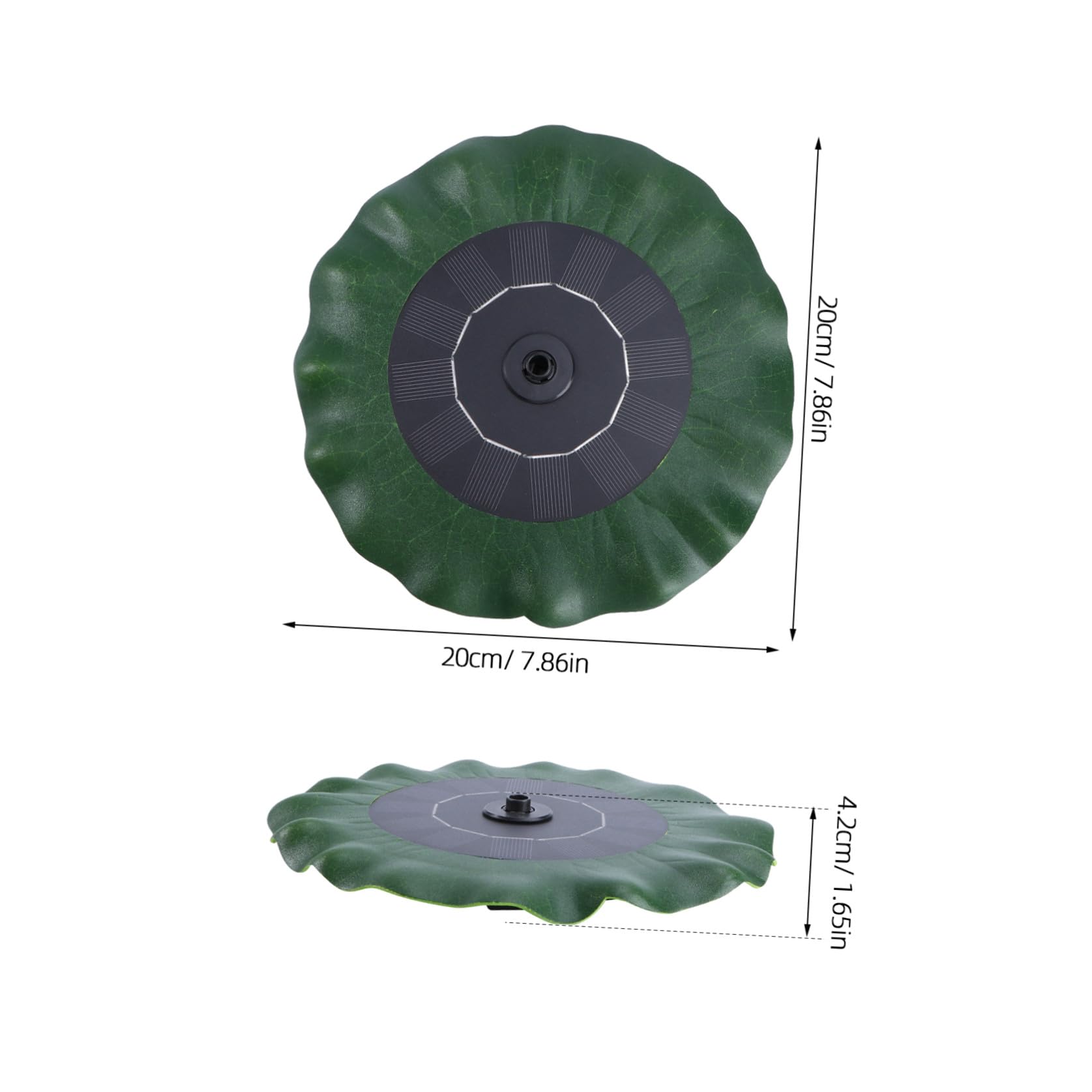 Pompa ad Acqua Solare a Forma di Foglia di Loto per Decorazione da Giardino, Funzionamento Automatico, Efficiente, Materiale Plastico, Versione As180-0814b