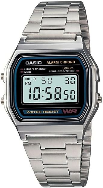 Casio A158WA-1CH Digital Watch Retro Unisex