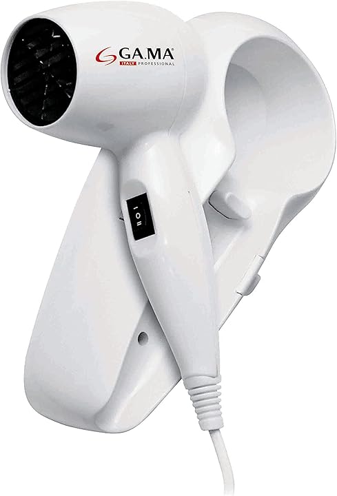 Asciugacapelli da parete 1200 w gama italy professional a21.805 bianco GH2701