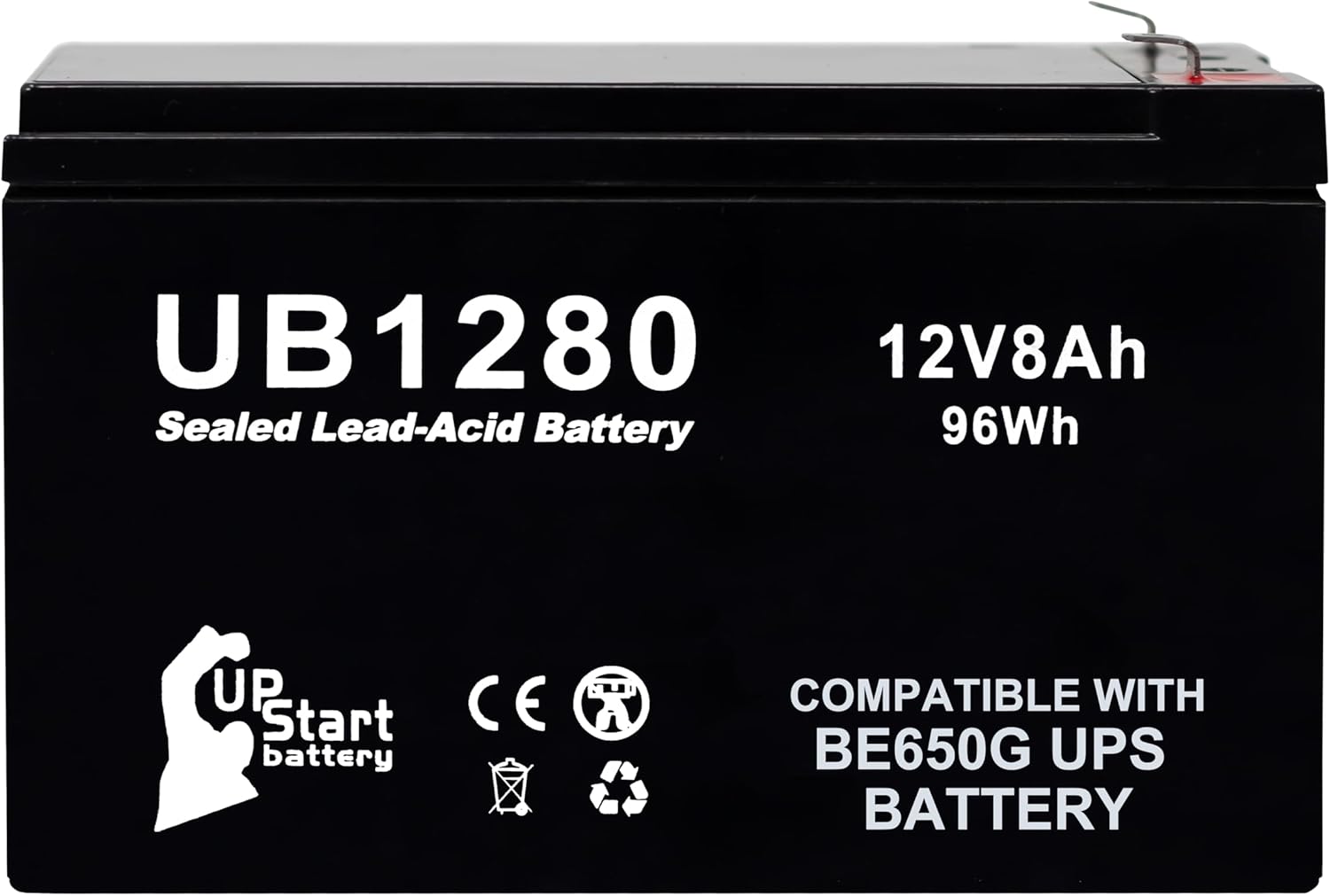 12V 8Ah UPS Battery for APC Back-UPS 650 Replacement Battery – Compatible with APC BE650G Battery, ES BE650G1, 650VA Surge Protector Backup RBC, 12 Volt 8 Amp 12V8Ah SLA Rechargeable 12V 8Ah UPS Battery for APC Back-UPS 650 Replacement Battery – Compatible with APC BE650G Battery, ES BE650G1, 650VA Surge Protector Backup RBC, 12 Volt 8 Amp 12V8Ah SLA Rechargeable