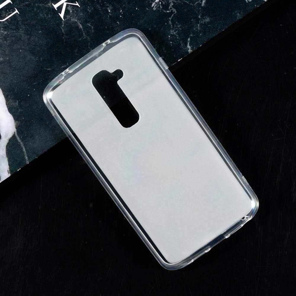 LG G2 D800 D802 Case, Scratch Resistant Soft TPU Back Cover Shockproof Silicone Gel Rubber Bumper Anti-Fingerprints Full-Body Protective Case Cover for LG G2 D800 D802 D801 (White)