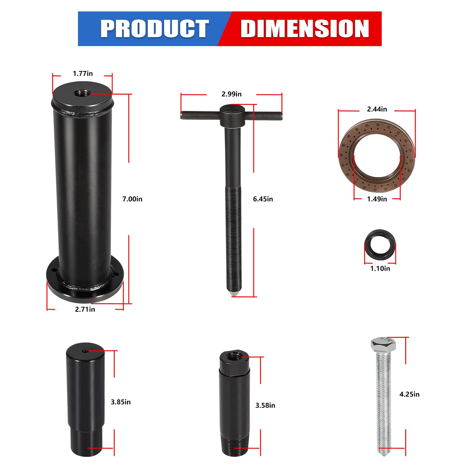 Yoursme Herramienta instaladora de sello de transmisión de embrague dual para DCT DPS6