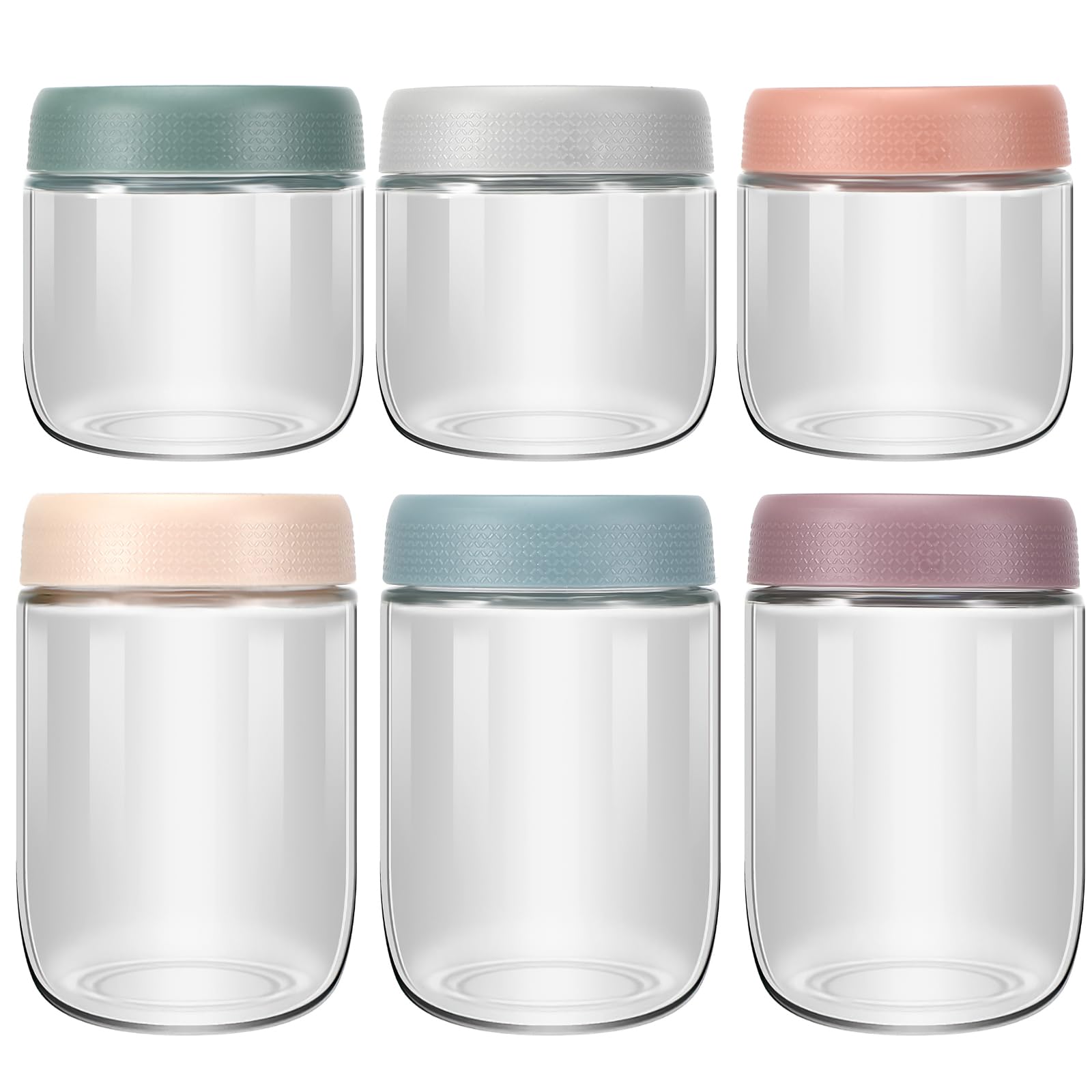 Set Di 6 Barattoli Di Vetro Con Coperchi - Ideali Per Conserve, Yogurt E Meal Prep - Foto 12