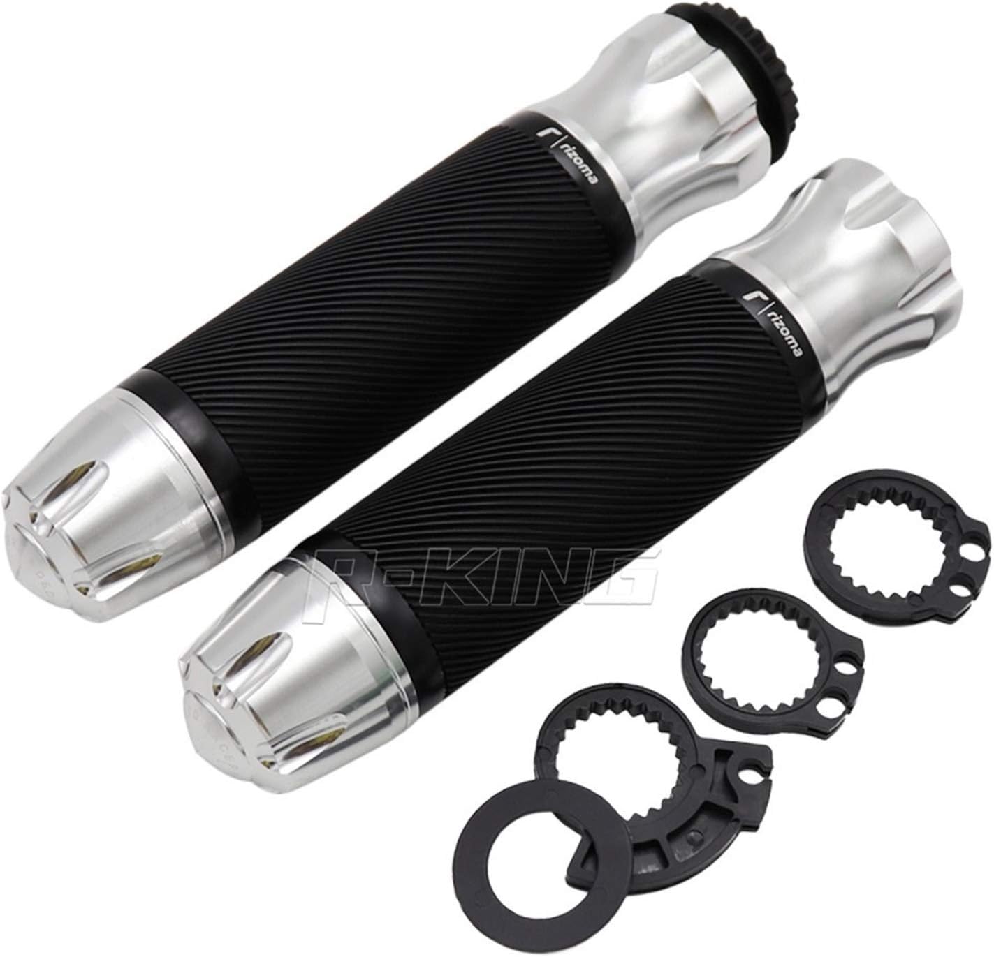 for Yamaha for YZF R1/R1M/R1S R3 R6 R15 R25 for Honda for XADV 750 XRV750 L-Y for Africa Twin 22MM 7/8 Handlebar Grip Hand Bar Motorcycle Handle Handle Grip (Color : White)