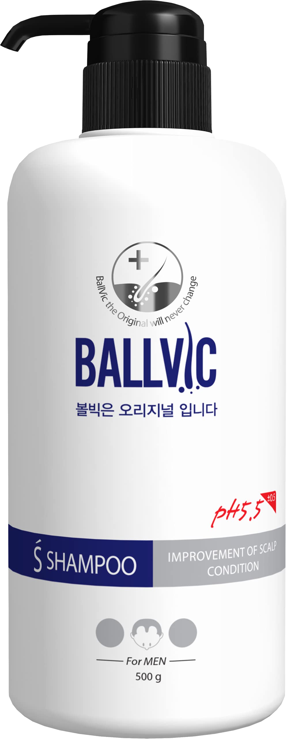 BallVic S Shampoo - Hair Loss Hair Regrowth Shampoo Hair Thickening Healthy Scalp PH 5.5 DHT Blocker