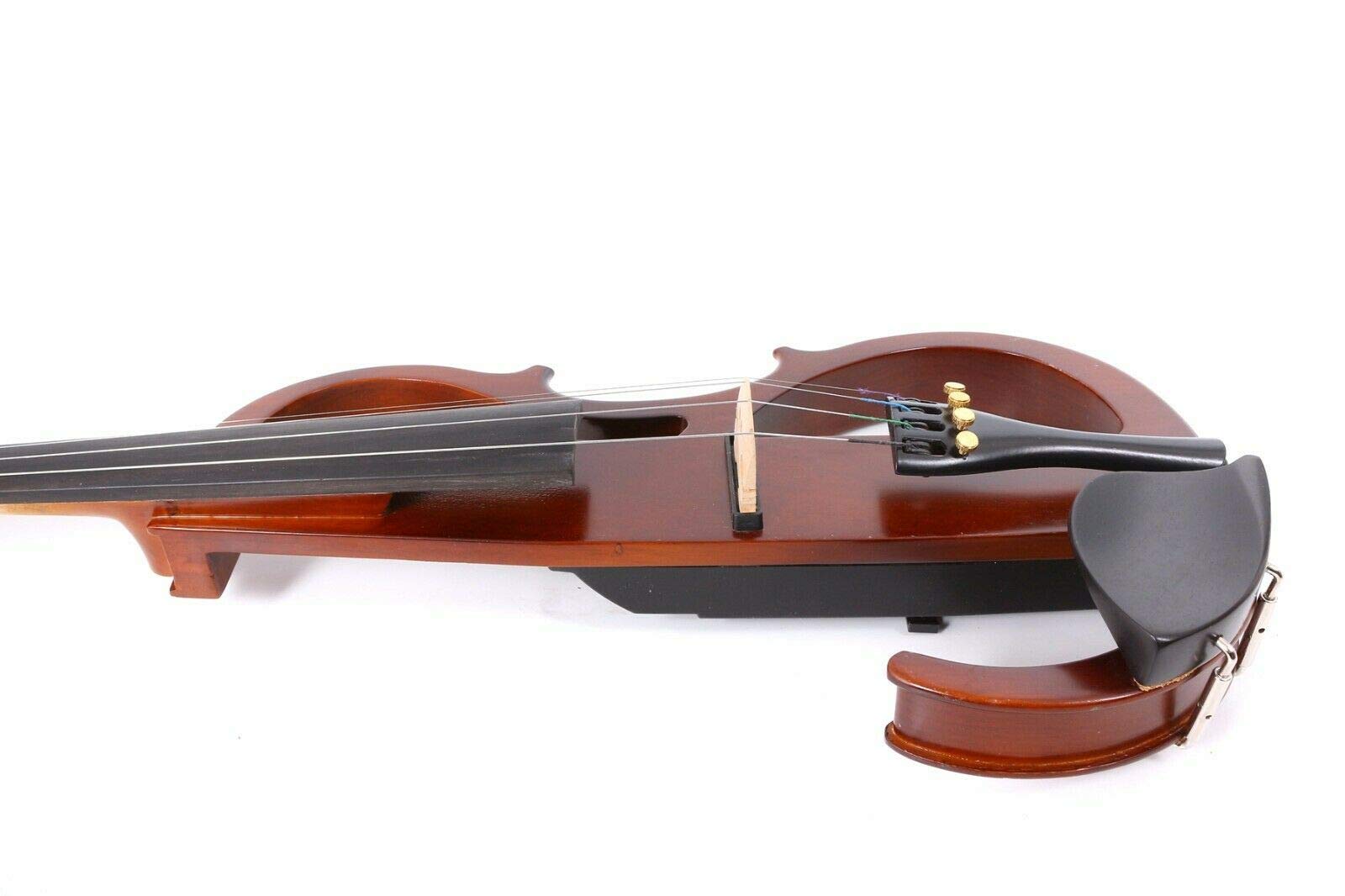 Yinfente 4/4 violino rosso scuro violino elettrico silenzioso in legno massiccio, suono potente amplificatore Violin case Bow Full size 4/4 Infradito colorati estivi, con finte perline