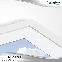 Vista 5 de Icona Bay - Marco de fotos blanco de 5 x 7 a 4 x 6 - Compuesto de madera maciza pintada de una pieza, casa de campo moderna - Colección Sunrise