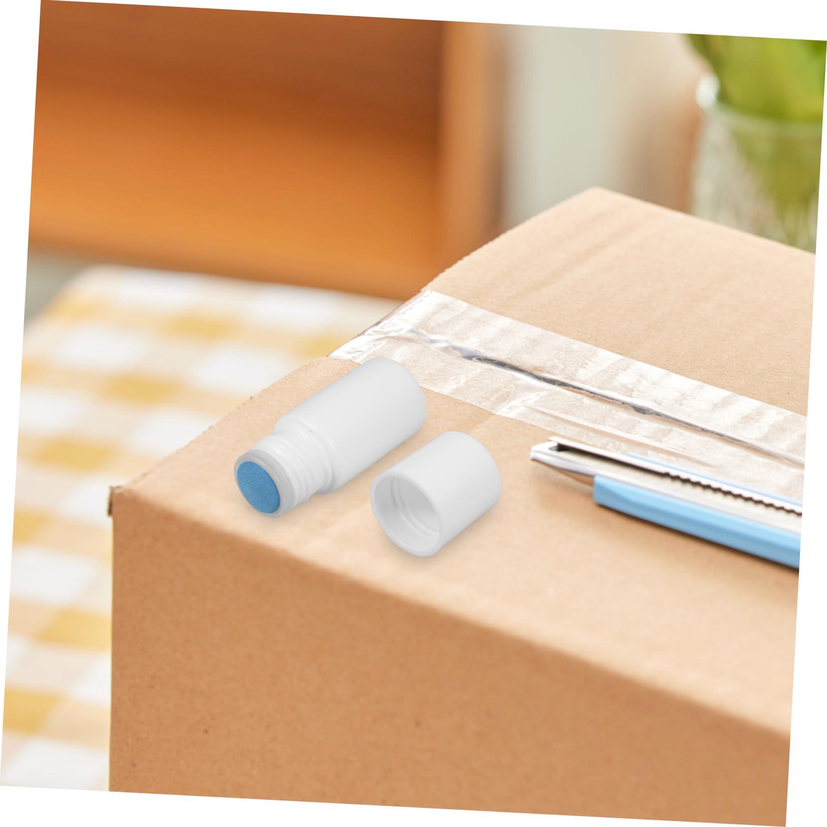 HEALLILY 6 flaconi vuoti con applicatore in spugna per liquidi, riutilizzabili, colla e per capelli, design compatto, ideale per viaggi, applicazione uniforme con plastica